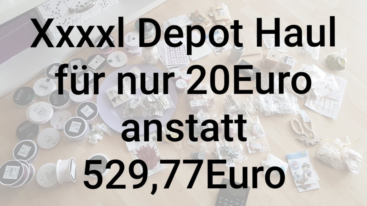 XXXXL Depo Haul im Wert von 529,77€ für nur 20€ #basteln #Adventskalenders