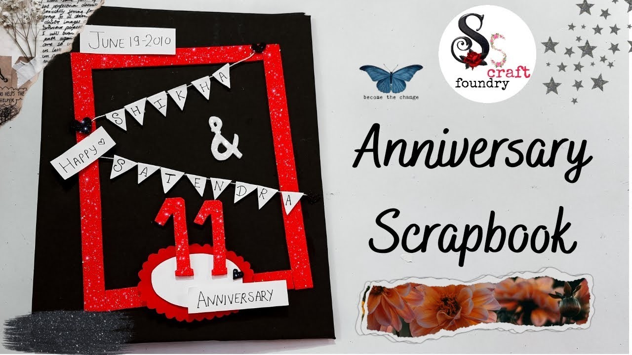 Anniversary scrapbook.How to make anniversary card at home. ????.anniversary card@Handmade card ideas