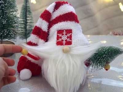 Creative with Lena ???? Socken Wichtel basteln ???? DIY Christmas Gnome DIY ???? Дед мороз из носка