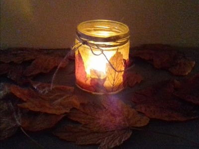 Dekoglas im Herbst