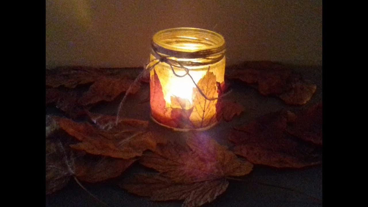 Dekoglas im Herbst