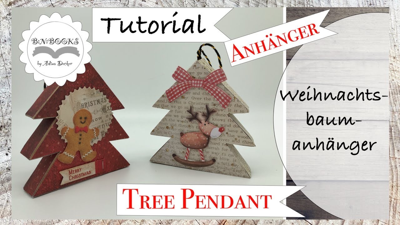 DIY * 3 D Christmas Tree Pendant * Weihnachten Weihnachtsbaum  Anhänger * Papier basteln *  Tutorial