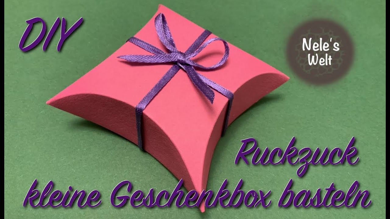 DIY Geschenkbox einfach selber basteln - gift box - basteln mit Kindern, Anleitung by Nele