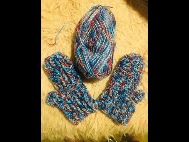 Handschuhe Faustlinge häkeln. Reliefstäbchen. Anfänger. Schnell und einfach. Jede Größe