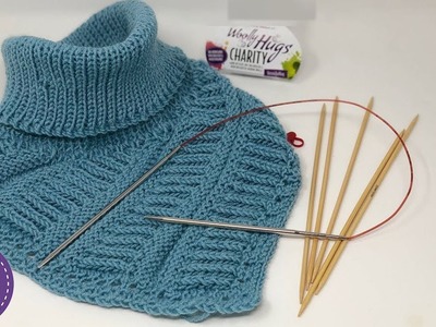 Keilkragen Patent-Rippen häkeln - Woolly Hugs