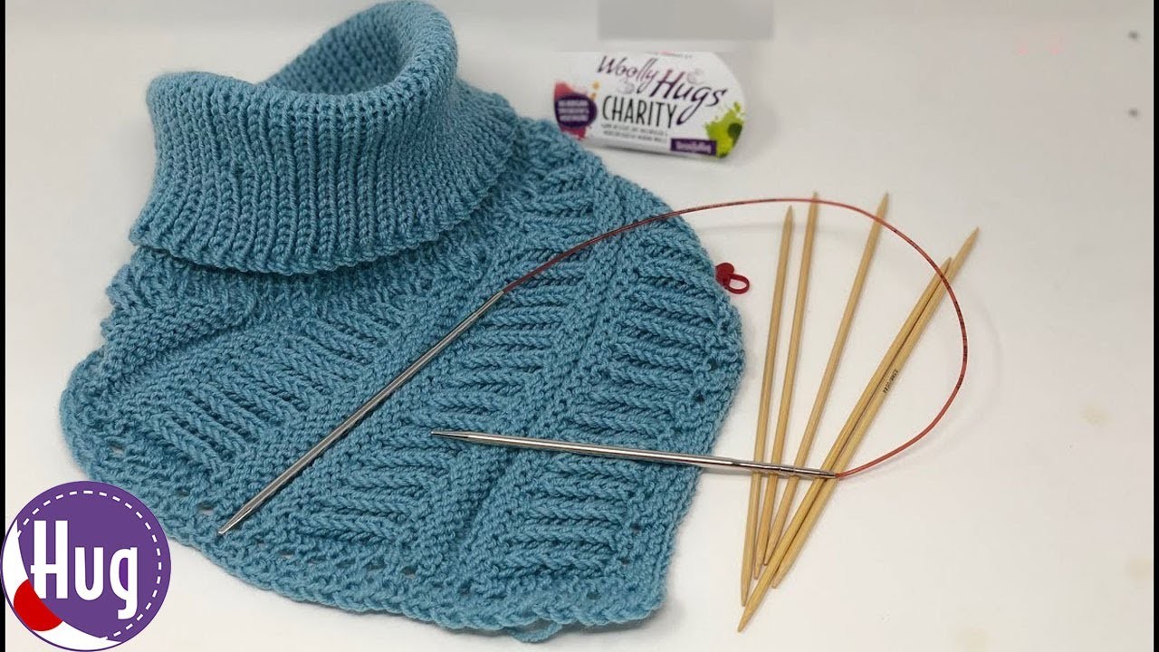 Keilkragen Patent-Rippen häkeln - Woolly Hugs