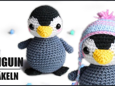 Pinguin häkeln ???? | Tiere Weihnachten Häkelanleitung - DIY by Pfirsichteufel