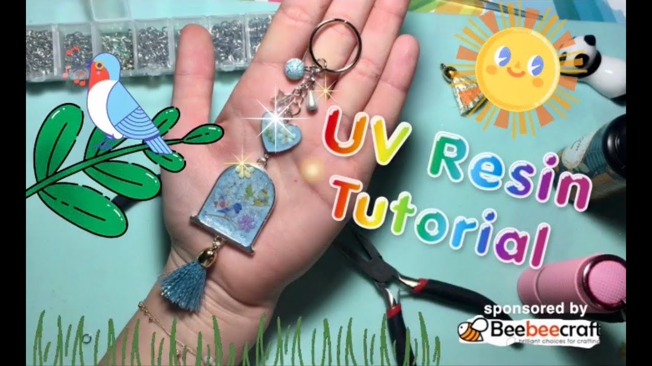 Tutorial UV Harz Anhänger | Bastelanleitung | Watch me Craft | Produkte von Beebeecraft | Rici Likes