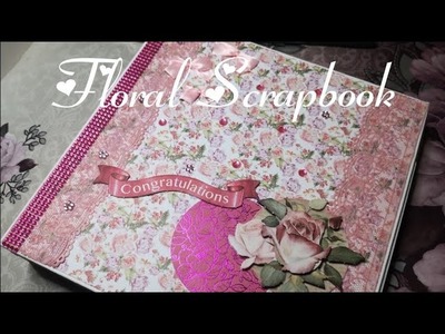 Walktrough pop up scrapbook album floral design geschenk