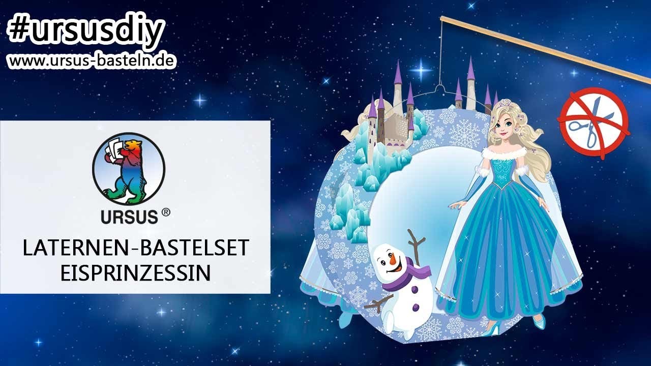 Wir basteln eine Laterne: Eisprinzessin - Laternen-Bastelset von URSUS®