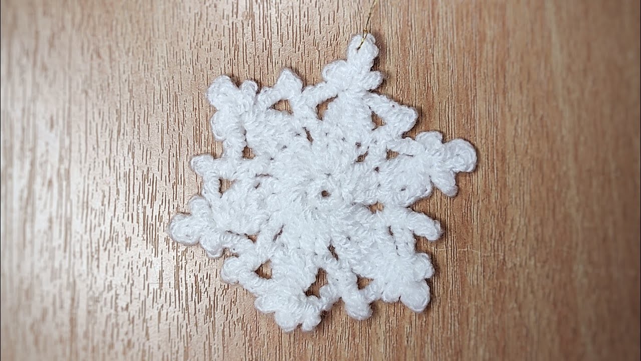 Adventshäkeln Tag1:Schneeflocke クリスマスかぎ針編みチャレンジ1日目: 雪の結晶
