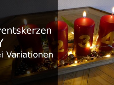 Adventskerzen DIY | Adventskranz selber machen | markenbaumarkt24