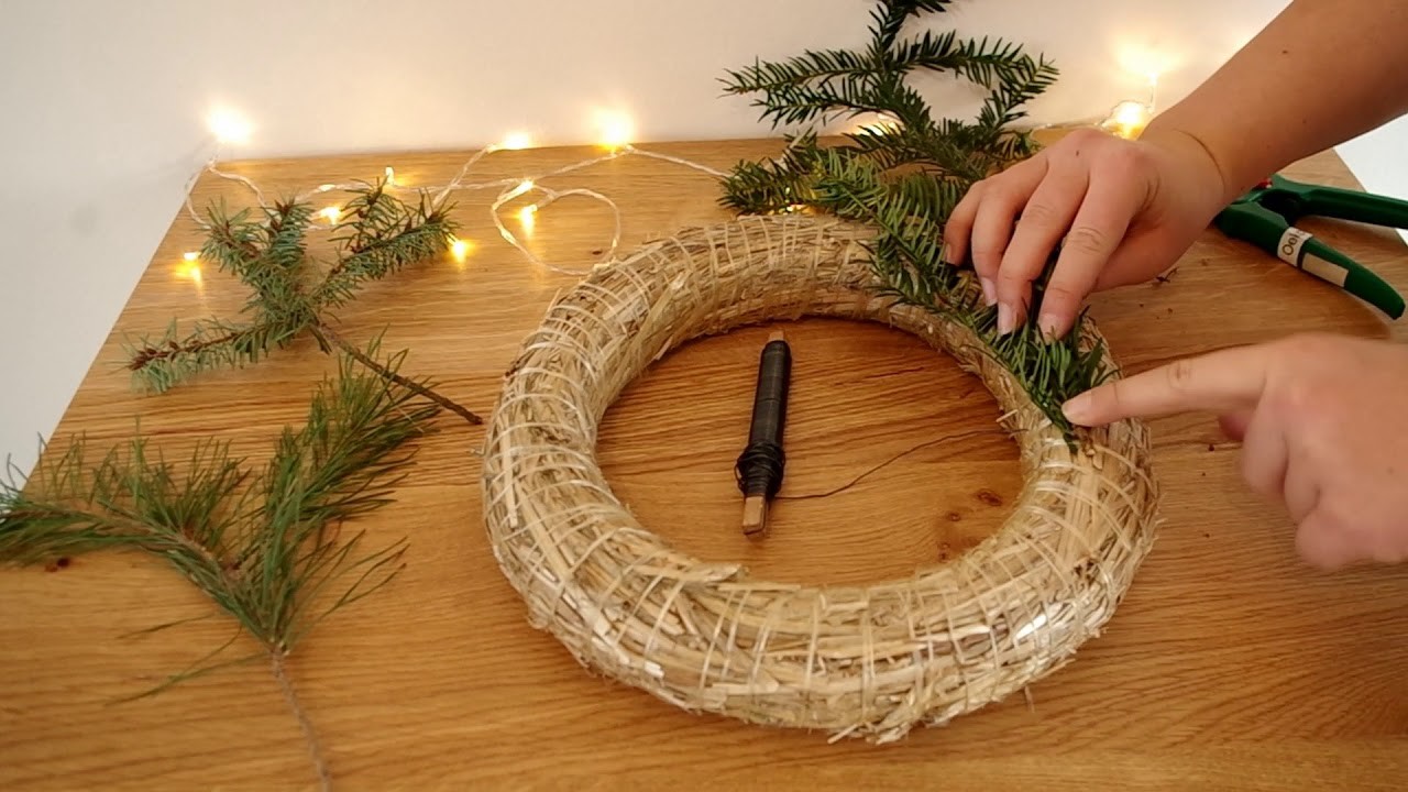 Adventskranz einfach selber machen | DIY Anleitung für einen Kranz zum Advent