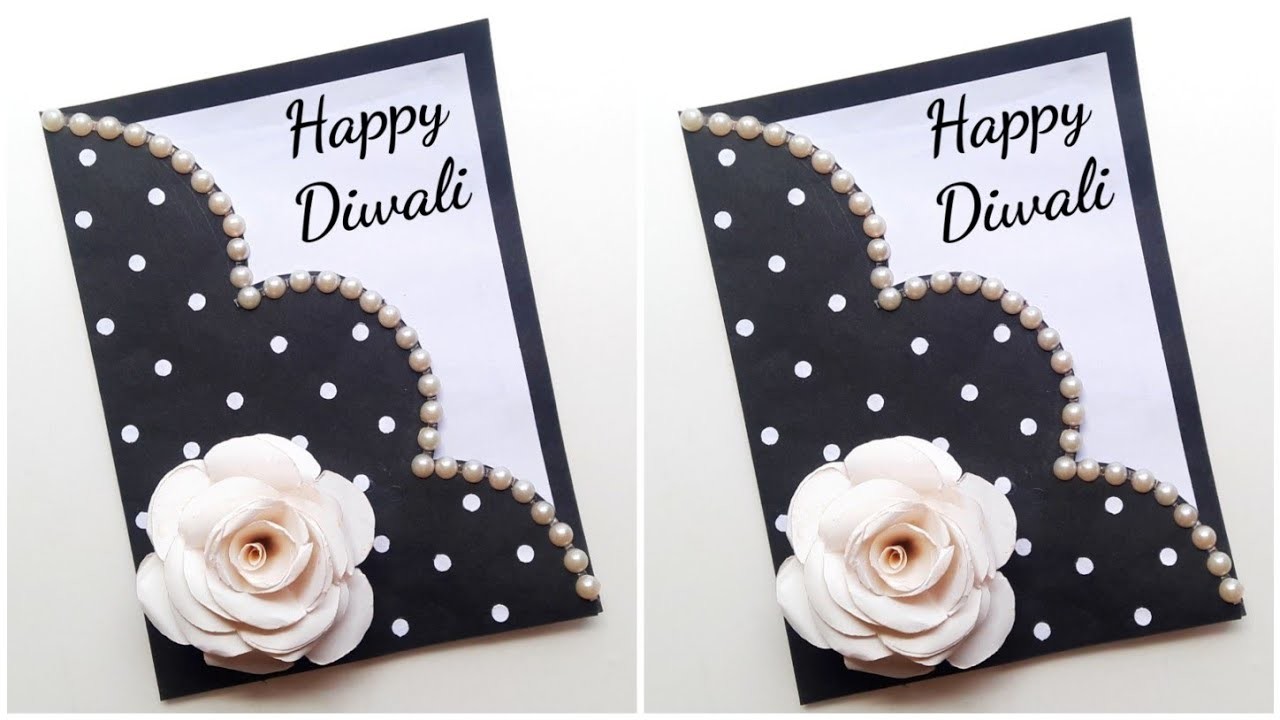 Beautiful Diwali Card Making • diwali card idea • diwali card making easy • diwali card handmade DIY