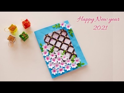 Beautiful Handmade Happy New Year 2021 card Idea. DIY greeting card |ทำการ์ดปีใหม่สวยๆ 2021ทำเองได้????