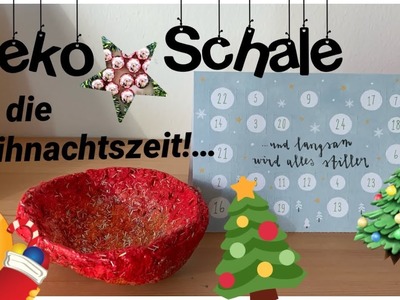 Coole weihnachts Deko Schale selber Basteln | Diy | Lenatur