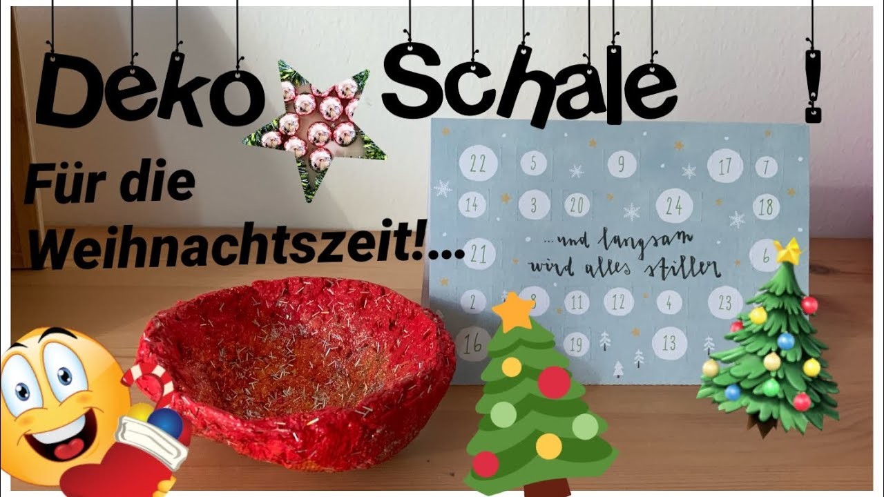 Coole weihnachts Deko Schale selber Basteln | Diy | Lenatur