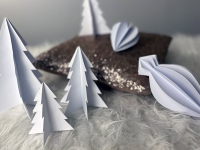 DIY Weihnachtsdeko Papier Schmuck basteln