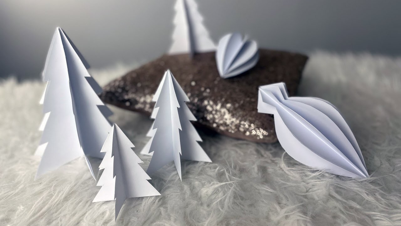 DIY Weihnachtsdeko Papier Schmuck basteln