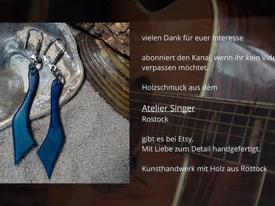 DIY: wir machen einen farbigen Ohrhänger aus Holz