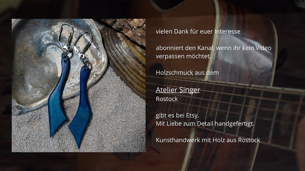 DIY: wir machen einen farbigen Ohrhänger aus Holz