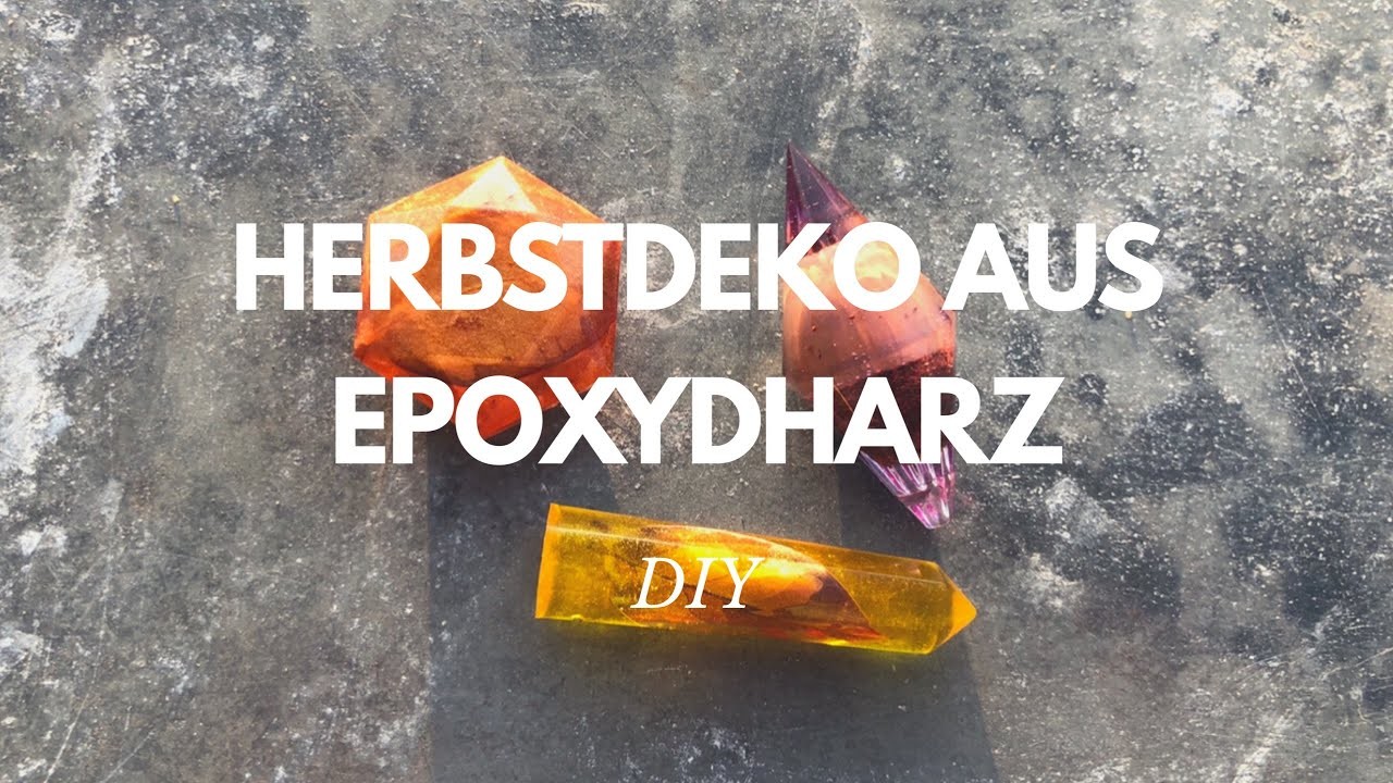 Epoxydharz DiY Herbst und Weihnachtsdeko.