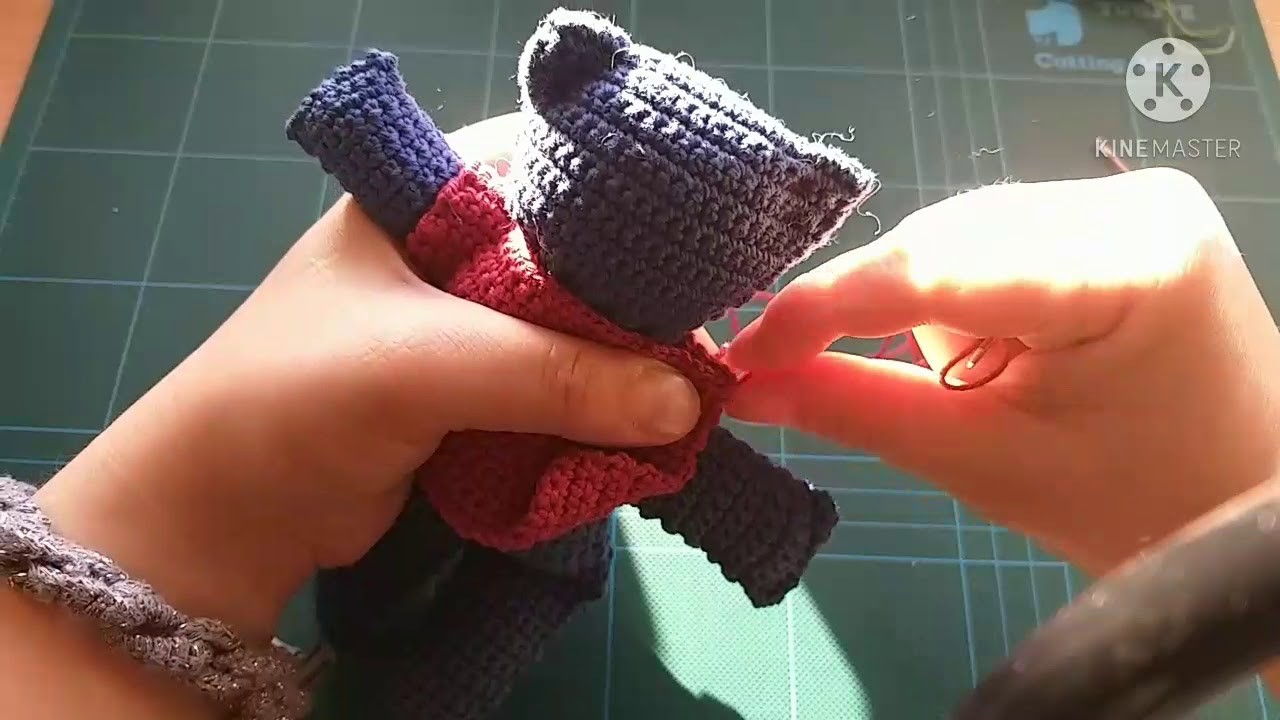 Häkeln für Anfänger 6, Projekt "Blauer Teddy" Teil 3