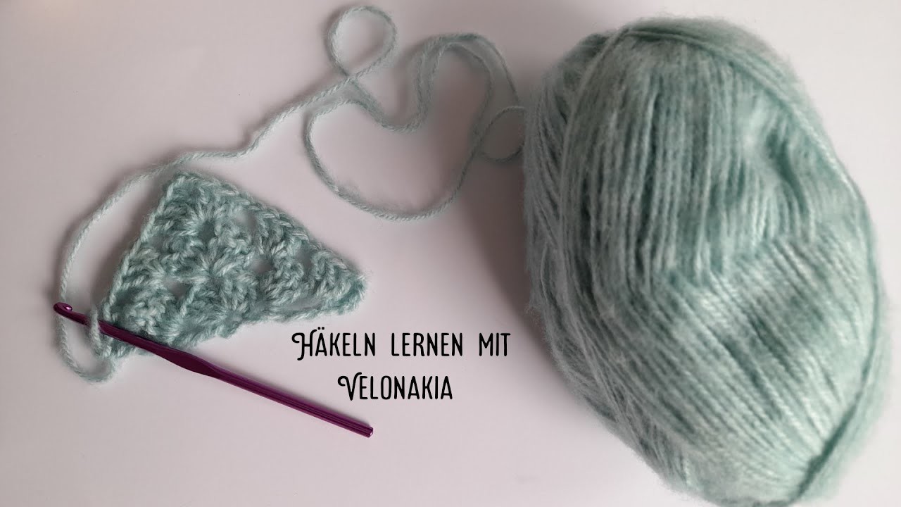 Häkeln lernen | Ganze Stäbchen  - Dreieckstuch