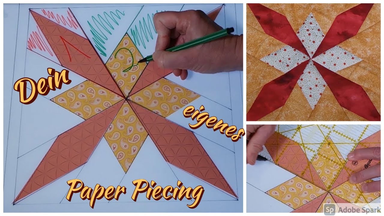 Paper Piecing selber machen - wie erstelle ich eigene Vorlagen