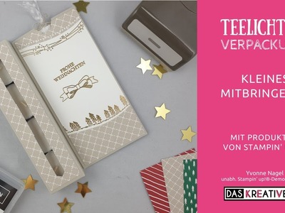 Verpackung für Teelichter mit SU "Schön Schwungvoll"