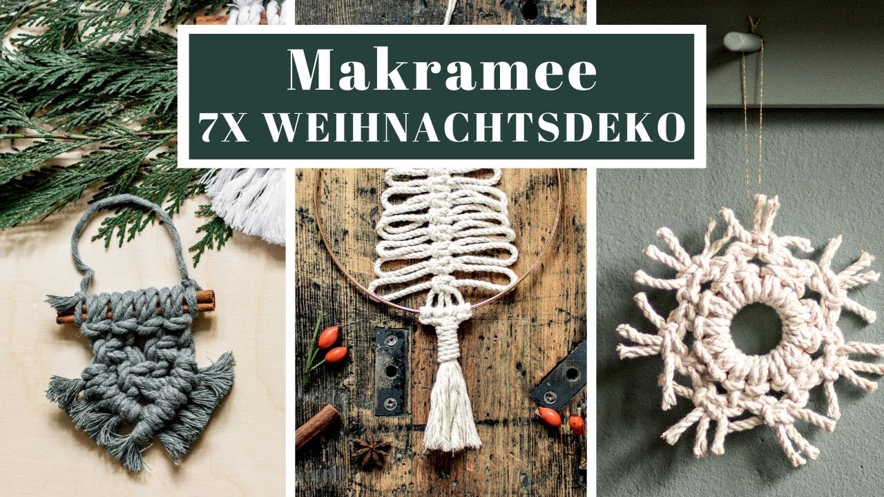 7 Makramee Weihnachtsdeko Ideen | MAKRAMEE LERNEN | muckout.de