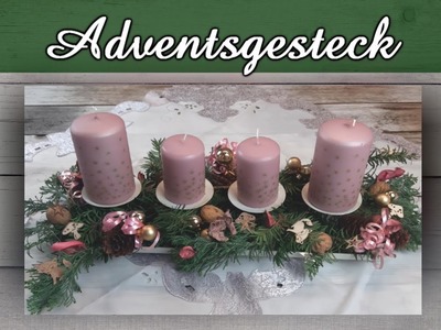 Adventsgesteck mit 4 Kerzen ????️ Weihnachtsbasteln ???? Weihnachtsdeko | DIY