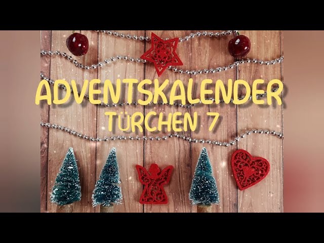 ???? Adventskalender ???? | ???? Türchen 7 ???? | weihnachtliche Karte mit "frei hängenden" Christbaumkugeln