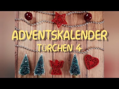 ???? Adventskalender ???? | ???? Türchen 4 ???? | Karte mit weihnachtlichem Gesteck und Kerzen | aus Restpapier