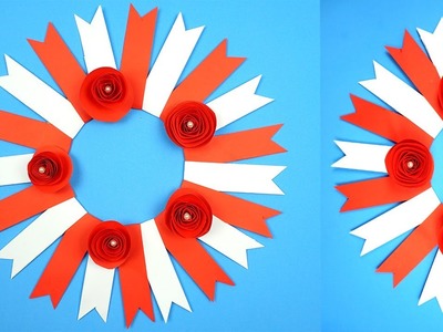 Adventskranz selber machen - Basteln mit Papier - Weihnachtsdeko 2020