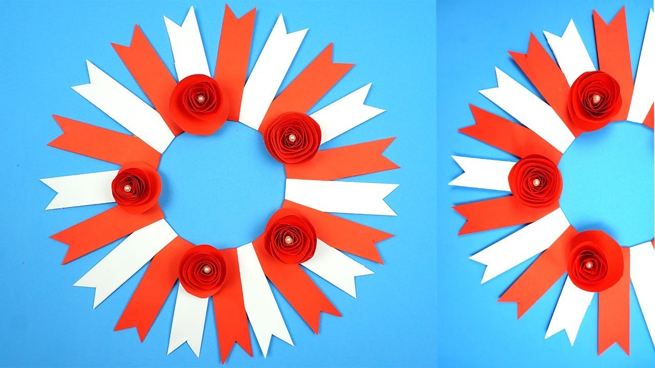 Adventskranz selber machen - Basteln mit Papier - Weihnachtsdeko 2020