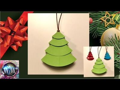 Christbaumschmuck ????basteln mit Papier zu Weihnachten ???? Tannenbaum falten???? DIY Christmas  Tree