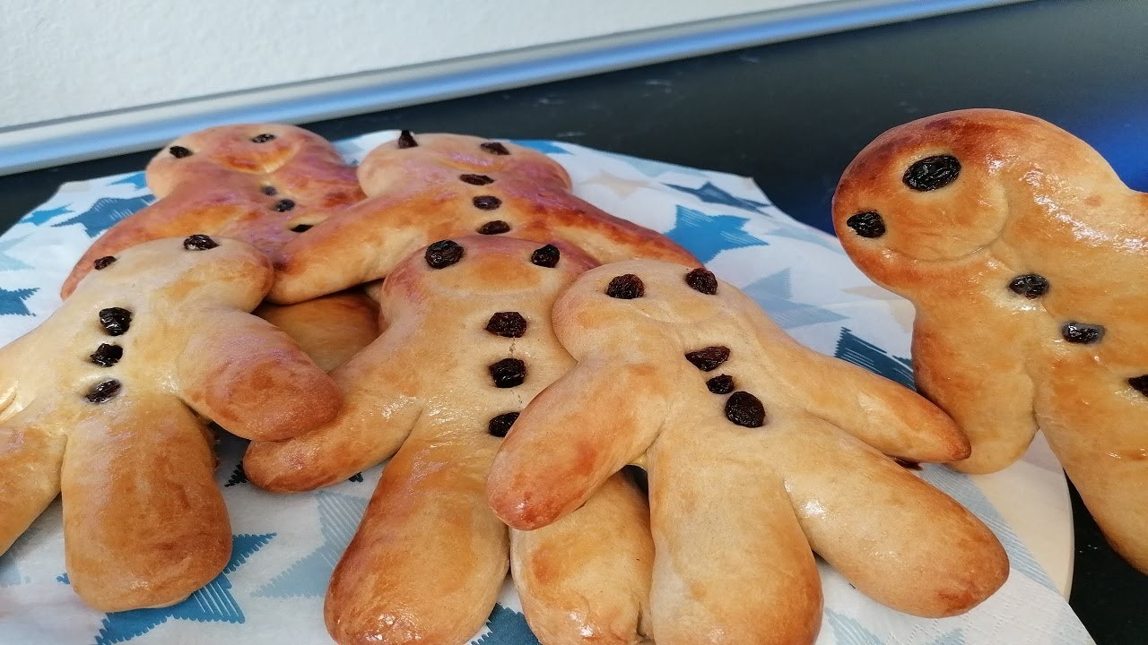 Das leckerste Weckmann Rezept. Dinkel - Weckmann