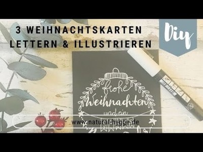 DIY-Idee: Weihnachtskarten lettern & illustrieren I Natural-Hygge by Patricia I DIY I Deko