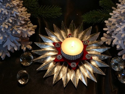 DIY Weihnachtsdeko – Weihnachtsstern – Kerzendekoration – Christmas decoration