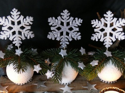 DIY Winter- und Weihnachtsdeko–einfach–Tinker winter and Christmas decorations – Decoración navideña