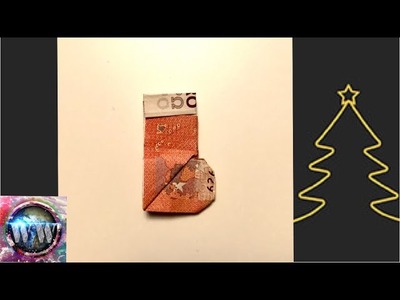 Geldscheine falten für Geldgeschenke❄️Weihnachten????Stiefel????????Geld falten zu Nikolaus ❄️ Origami