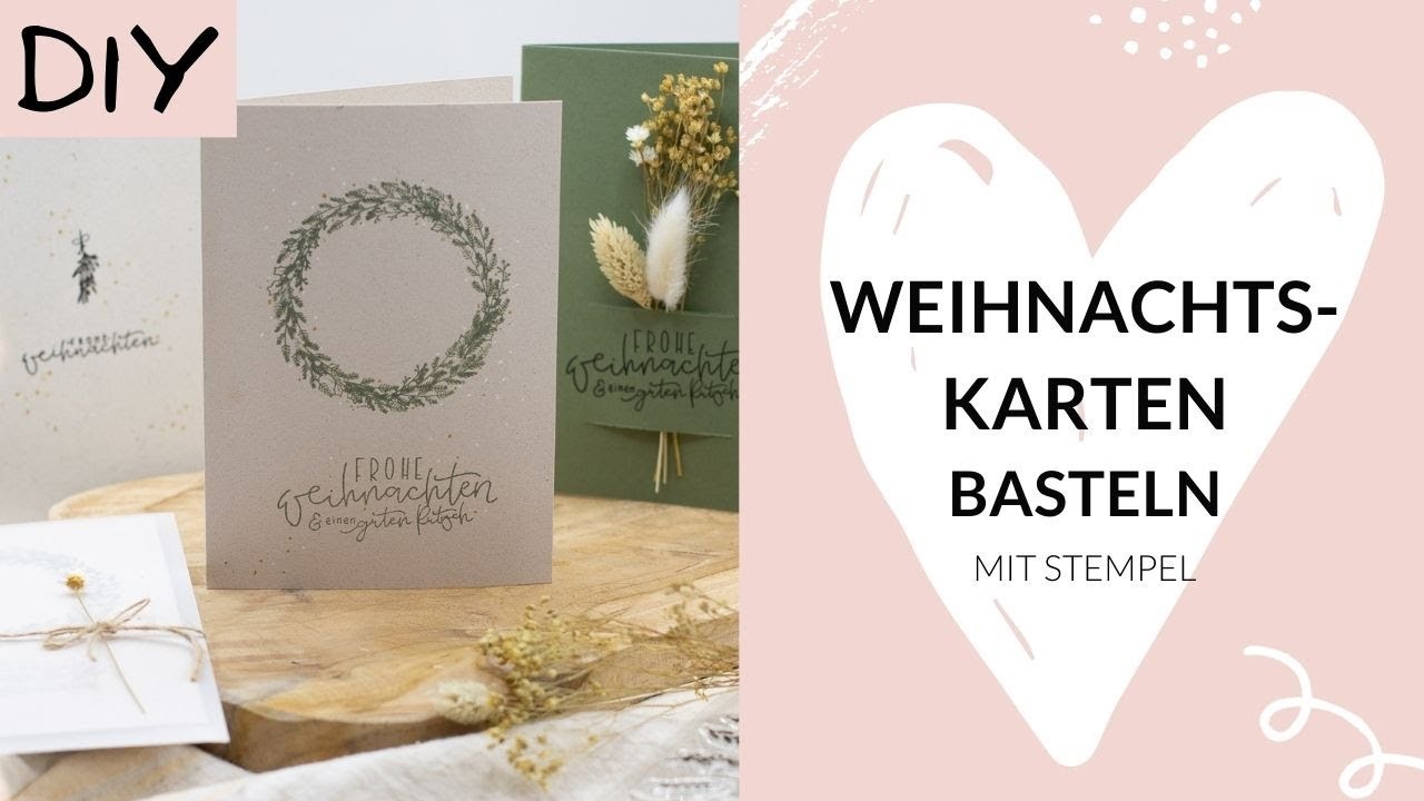 Karten für Weihnachten selber basteln - Livestream vom 19.11.2020