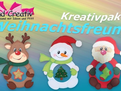 Kreativpaket Weihnachtsfreunde. Anleitungsvideo. Basteln mit Kindern