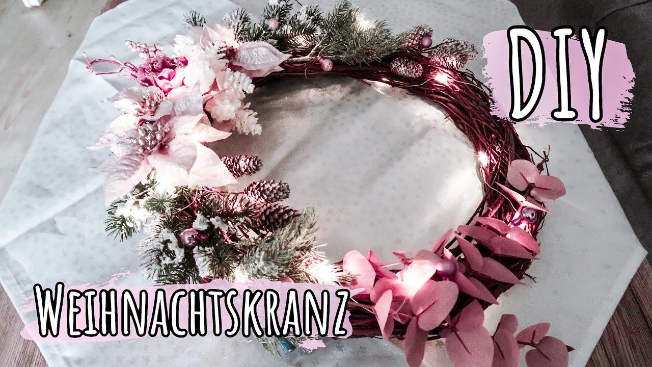 Mein Weihnachtskranz DIY | Weihnachtsdeko 2020 | Roségold