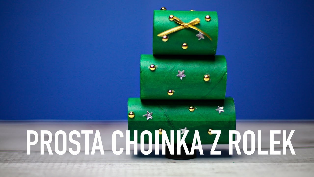 PROSTA CHOINKA Z ROLEK PO PAPIERZE!
