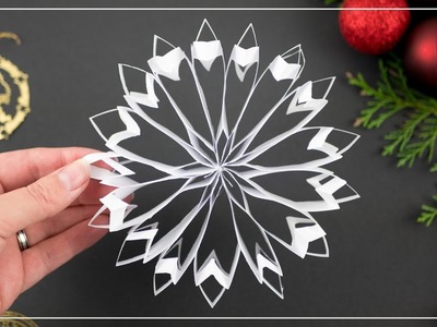 Schneeflocken aus Papier basteln | DIY Weihnachtsdeko selber machen