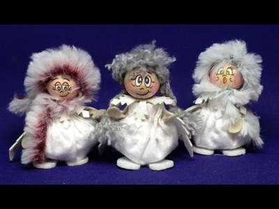 Schneeflocken Figuren aus Filz fädeln  Bastelset für Kinder Weihnachtsdekoration basteln