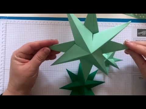 Sterne basteln im Advent * Woche 1 * - 3D Stern mit Produkten von Stampin Up