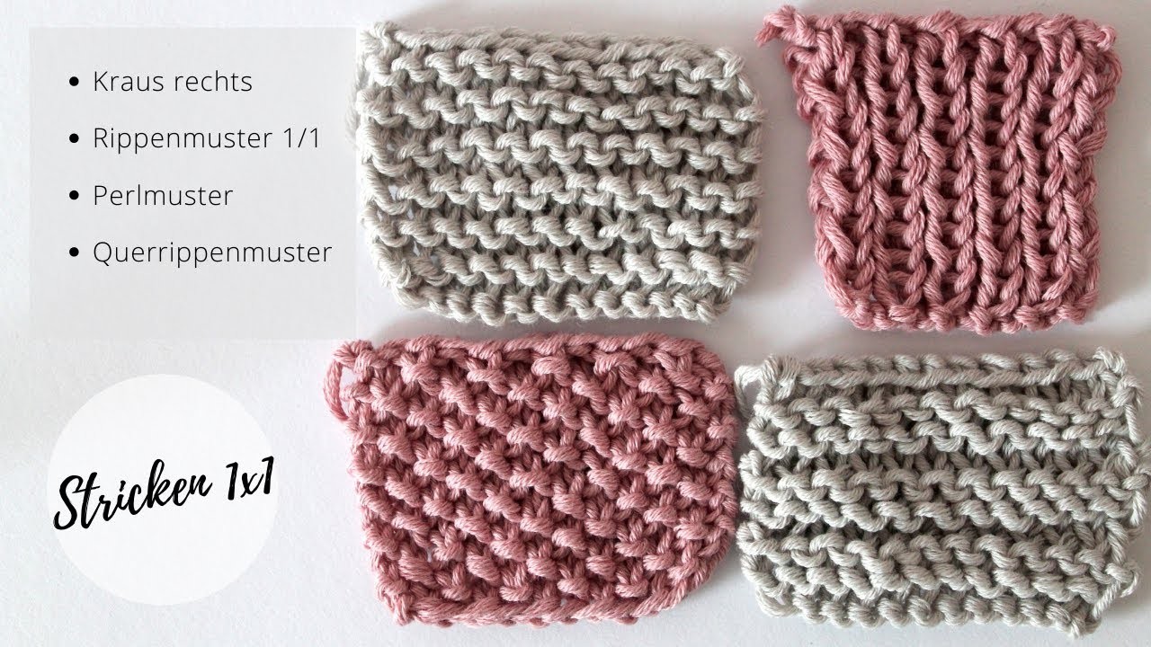 Stricken 1x1 - Einfache Strickmuster - Teil 2